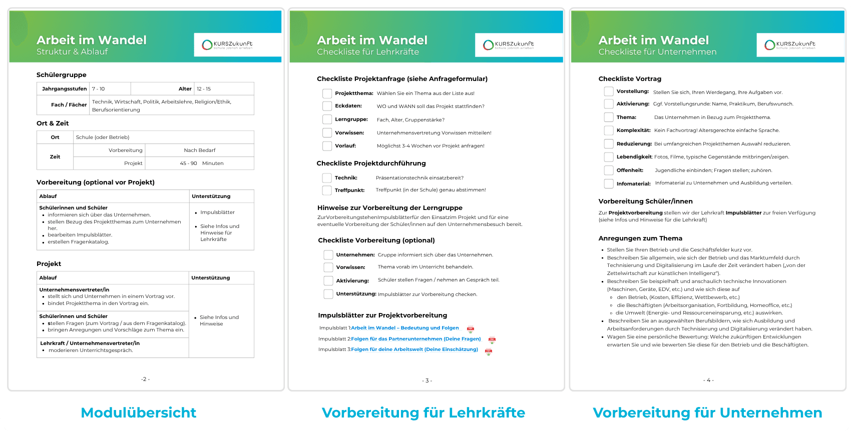 Screenshot: Unterrichtsmaterialien & Vorlagen im Schulraum