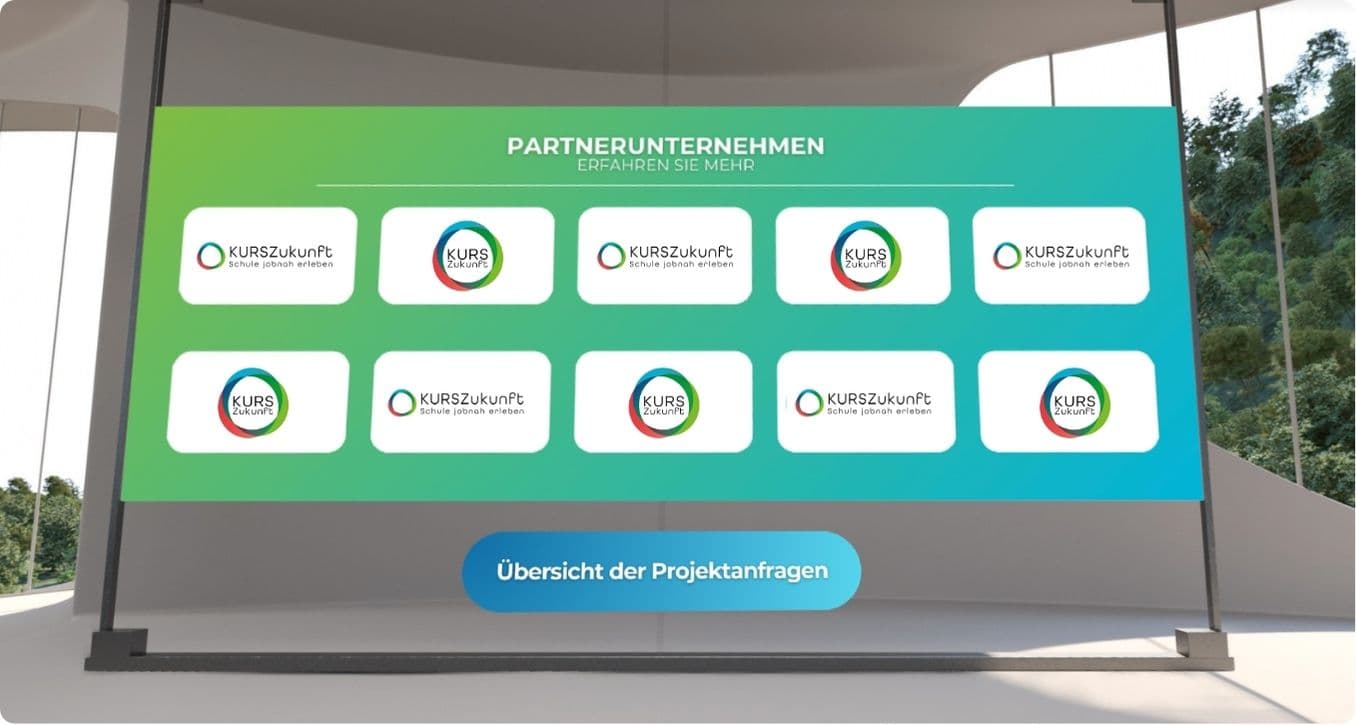 Screenshot der KURSZukunft Partner-Plattform