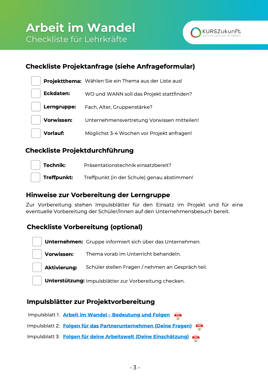 Checkliste