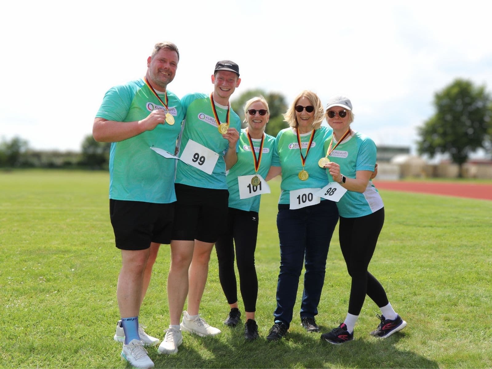 Das KURSZukunft-Team beim gemeinsamen Lauf